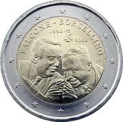 2 Euros Falcone - Borsellino obverse image
