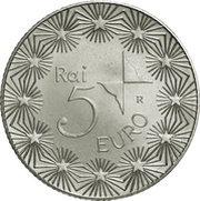 5 Euros 50th Anniversary of RAI, Italy, 2004 reverse image