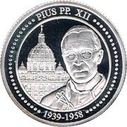 1 Diner Pope Pius XII reverse image