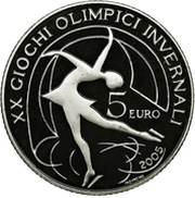 5 Euros 2006 Winter Olympics - Figure Skating, Italy, 2005 reverse image
