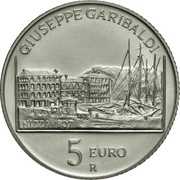 5 Euros Giuseppe Garibaldi, Italy, 2007 reverse image