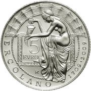 5 Euros Herculaneum, Italy, 2009 reverse image