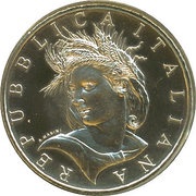 5 Euros Italian presidency of the Council of the European Union obverse image