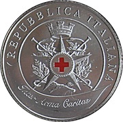 5 Euros Military Corps of the Italian Red Cross obverse image