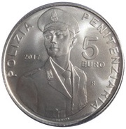 5 Euros Prison Constabulary, Italy, 2017 reverse image