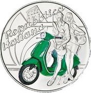 5 Euros Vespa, green obverse image