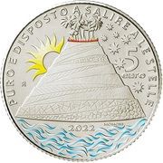 5 Euro Dante, Italy, 2022 reverse image