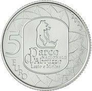 5 Euros Abruzzo, Lazio and Molise National Park, Italy, 2023 reverse image