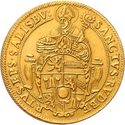 5 Ducats - Wolf Dietrich von Raitenau obverse image