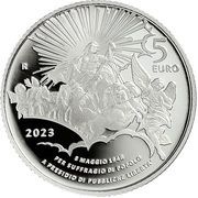 5 Euro Senate, Italy, 2023 reverse image