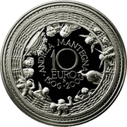 10 Euros Andrea Mantegna, Italy, 2006 reverse image