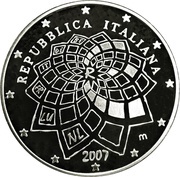 10 Euros Treaty of Rome obverse image
