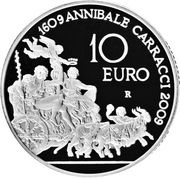 10 Euros Annibale Carracci, Italy, 2009 reverse image