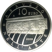 10 Euros Abruzzo Arts, Italy, 2009 reverse image