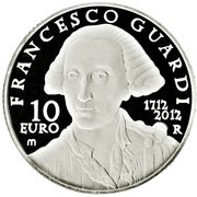 10 Euros Francesco Guardi, Italy, 2012 reverse image