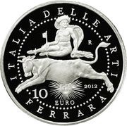 10 Euros Ferrara, Italy, 2012 reverse image