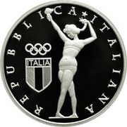 10 Euros Italian Olympic Comittee obverse image