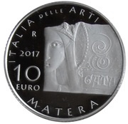 10 Euros Italy of Arts - Matera, Basilicata, Italy, 2017 reverse image