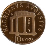 10 Euros Hadrian reverse image