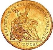 5 Ducats - Sigismund von Schrattenbach, Austria, 1759 reverse image