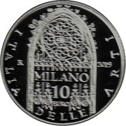 10 Euros Milan - Lombardy, Italy, 2019 reverse image
