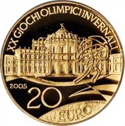 20 Euros 2006 Winter Olympics - Hunting lodge Stupinigi, Italy, 2005 reverse image