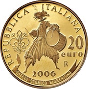 20 Euros 2006 World Cup, Italy, 2006 reverse image