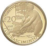 20 Euros Renaissance Tintoretto, Italy, 2019 reverse image