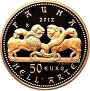 50 Euros Gothic, Italy, 2012 reverse image