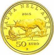 50 Euros Fauna in Art - From Rococo to Macchiaioli, Italy, 2015 reverse image