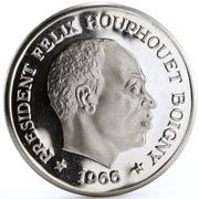 10 Francs CFA Félix Houphouët-Boigny obverse image