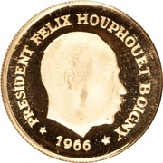 10 Francs CFA Félix Houphouët-Boigny obverse image