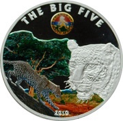 100 Francs CFA Leopard reverse image
