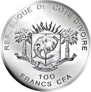 100 Francs CFA Buffalo obverse image