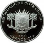 100 Francs CFA The Pope in Papua New Guinea obverse image