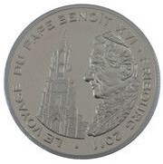 100 Francs CFA Journey of Pope Benedict XVI reverse image