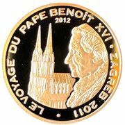 100 Francs CFA Journey of Pope Benedict XVI reverse image