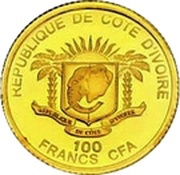 100 Francs CFA Benedict XVI obverse image