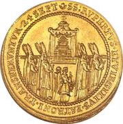 6 Ducats - Paris von Lodron Consecration, Austria, 1628 reverse image