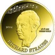 100 Francs CFA Richard Strauss reverse image