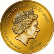 100 Francs CFA 90th Birthday of Queen Elizabeth II, Ivory Coast, 2016 reverse image