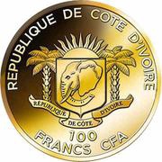 100 Francs CFA Hanging Gardens of Babylon obverse image