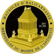 100 Francs CFA Mausoleum of Halicarnassus, Ivory Coast, 2017 reverse image