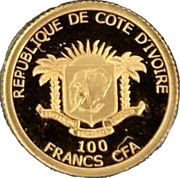 100 Francs CFA Eagle obverse image