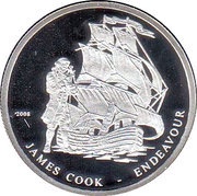 500 Francs CFA Endeavour reverse image