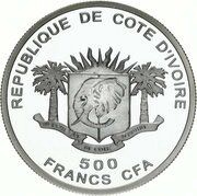 500 Francs CFA Temple of Artemis obverse image