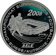 500 Francs CFA European Football Championship 2008, Ivory Coast, 2008 reverse image