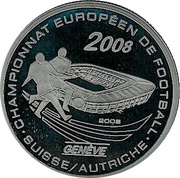 500 Francs CFA European Football Championship 2008, Ivory Coast, 2008 reverse image