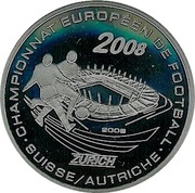 500 Francs CFA European Football Championship 2008, Ivory Coast, 2008 reverse image