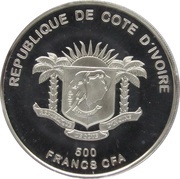 500 Francs CFA African Fauna obverse image